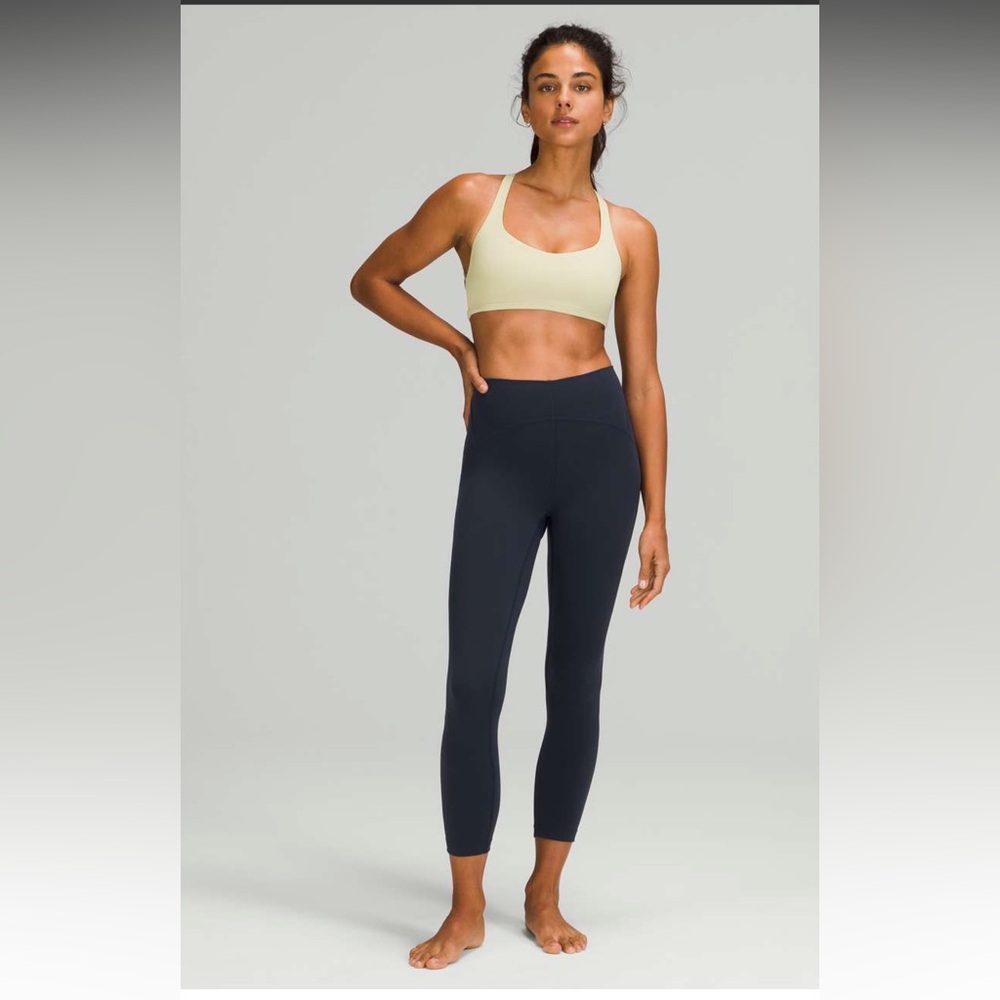 Lululemon Athletica True Navy Instill High-Rise Tights 25in